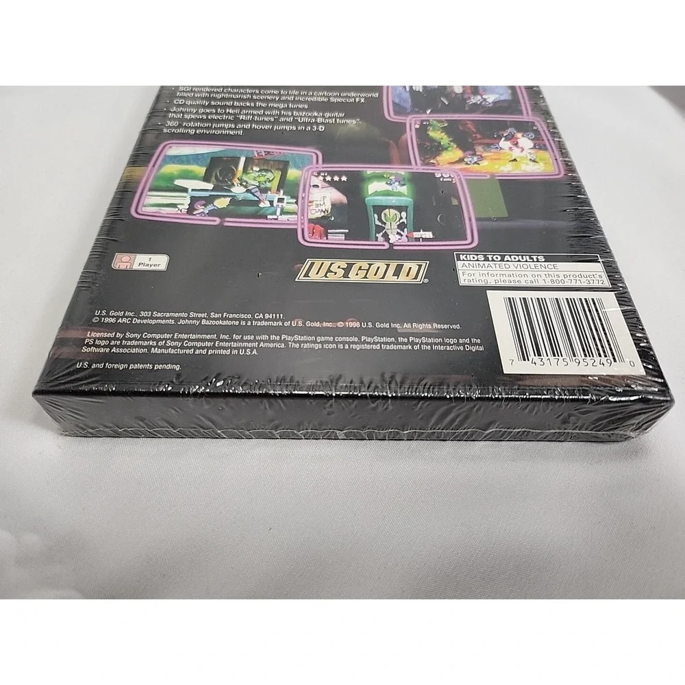 Johnny Bazookatone LONGBOX (PlayStation 1, PS1 1996) FACTORY SEALED!‎ - EX!